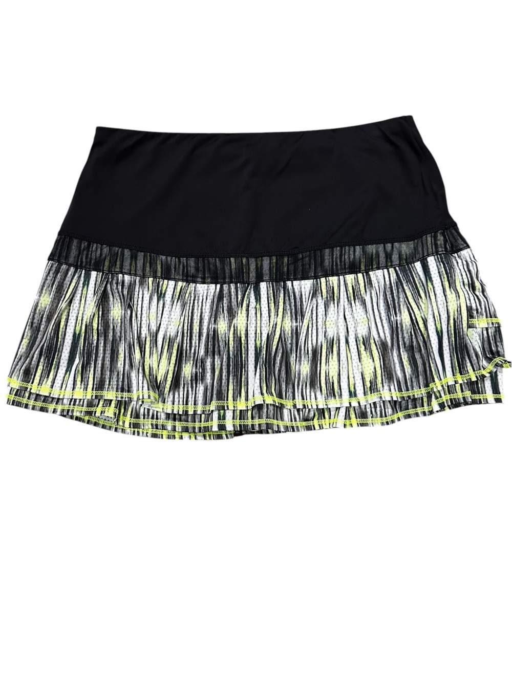 Lucky in Love Hi-Tech Tennis Pickleball Skort Pleated + Neon Accents Size Medium
